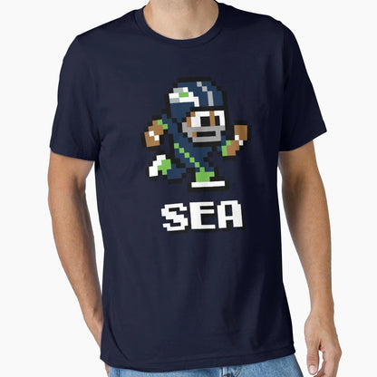 Seattle Seahawks Tecmo Super Bowl T-Shirt - Aesthetic Graphic Men Women - T-Shirt, Sweatshirt, Hoodie