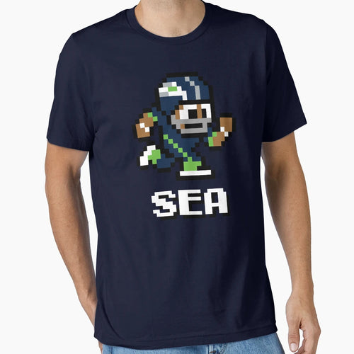 Seattle Seahawks Tecmo Super Bowl T-Shirt - Aesthetic Graphic Men Women - T-Shirt, Sweatshirt, Hoodie
