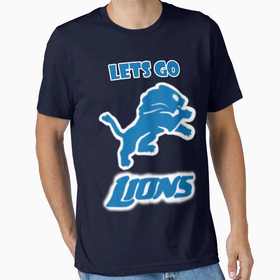 Lets Go Lions T-Shirt - Unique Graphic Men Women - T-Shirt, Sweatshirt, Hoodie