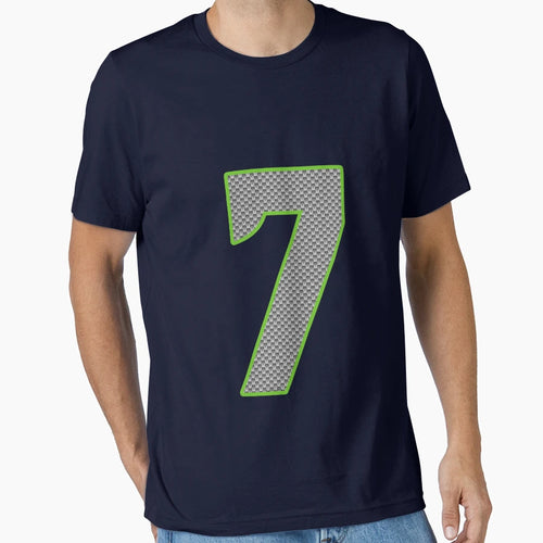 Seattle Seahawks Geno Smith 7 T-Shirt - Custom Art Print Men Women - T-Shirt, Sweatshirt, Hoodie