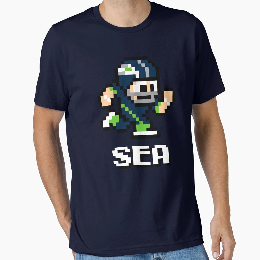 Seattle Seahawks Tecmo Super Bowl T-Shirt - Novelty Apparel Unisex - T-Shirt, Sweatshirt, Hoodie
