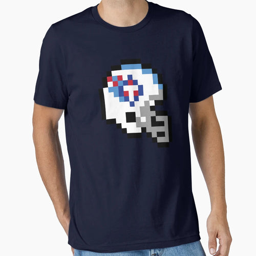 Tennessee Titans 8 Bit Football Helmet Only T-Shirt - Unique Graphic Unisex - T-Shirt, Sweatshirt, Hoodie