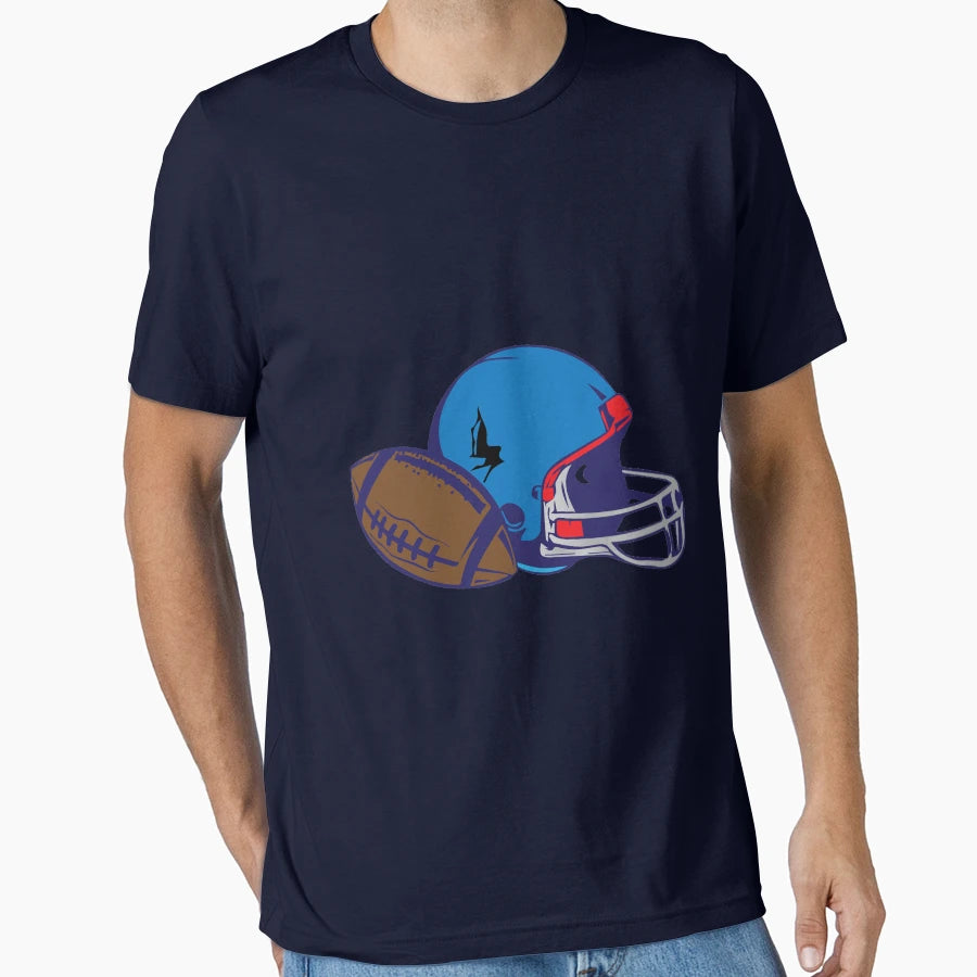 Football Helmet American Football T-Shirt - Minimalist Print Unisex - T-Shirt, Sweatshirt, Hoodie