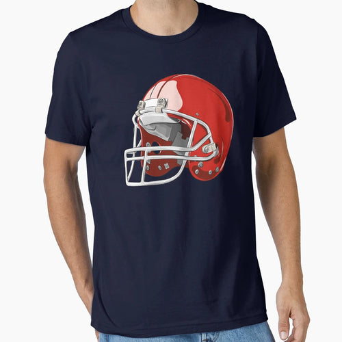 Football Helmet T-Shirt - Aesthetic Graphic for Adults - T-Shirt, Sweatshirt, Hoodie