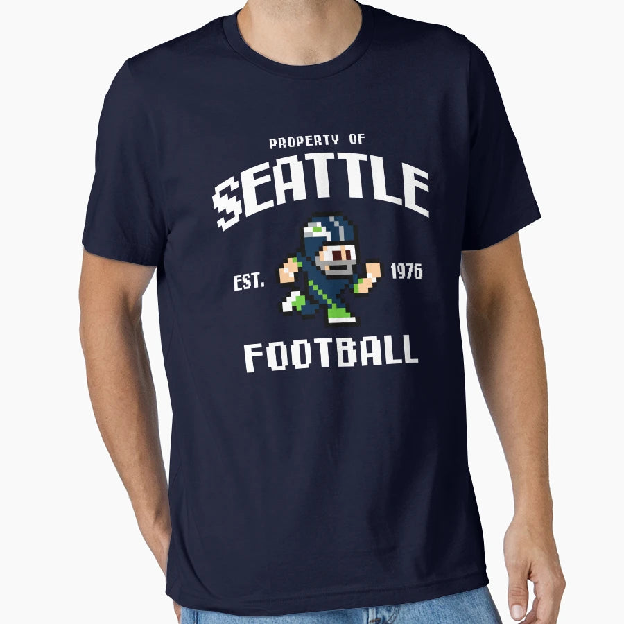 Property Seattle Seahawks Football T-Shirt - Custom Art Print Unisex - T-Shirt, Sweatshirt, Hoodie