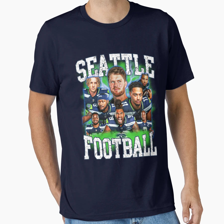 Seattle American Football T-Shirt - Trendy Graphic Unisex - T-Shirt, Sweatshirt, Hoodie