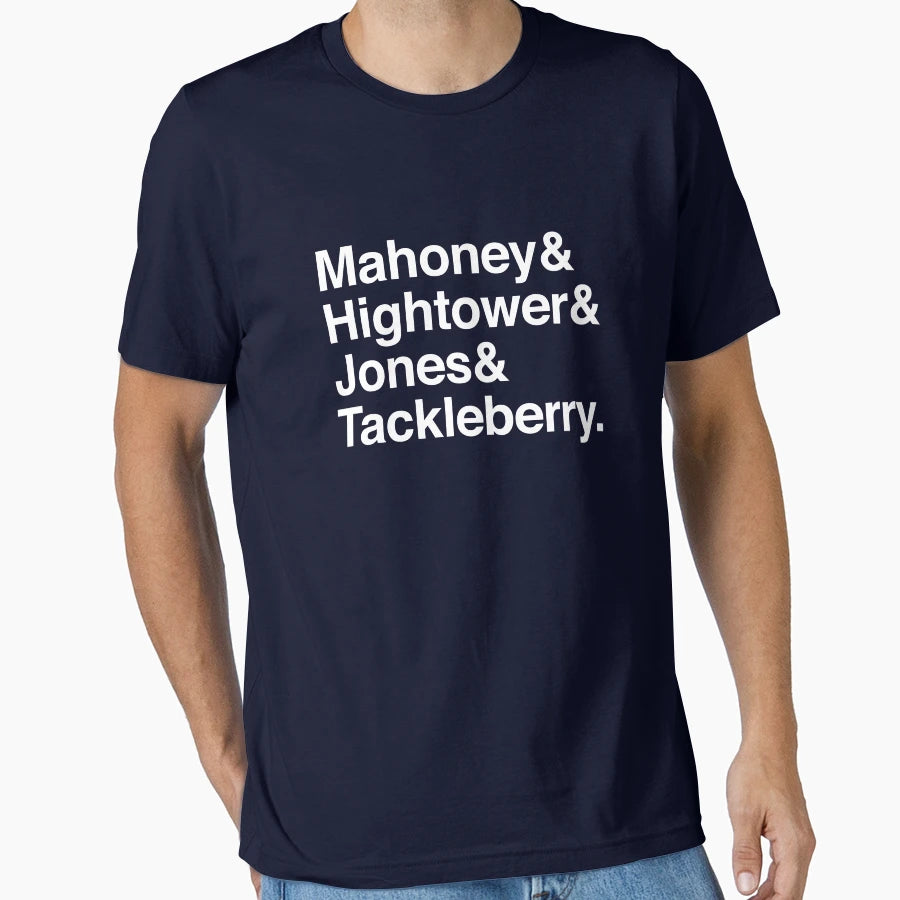Mahoney Hightower Jones Tackleberry T-Shirt - Aesthetic Graphic Men Women - T-Shirt, Sweatshirt, Hoodie
