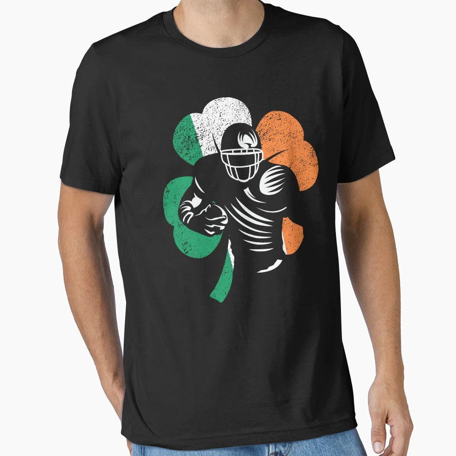 American Football St Patricks Day Irish T-Shirt - Graphic Print Men Women - T-Shirt, Sweatshirt, Hoodie