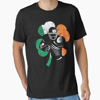 American Football St Patricks Day Irish T-Shirt - Graphic Print Men Women - T-Shirt, Sweatshirt, Hoodie
