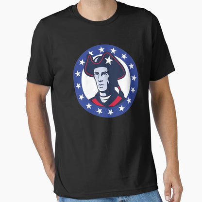 Patriot Emblem T-Shirt - Minimalist Print for Adults - T-Shirt, Sweatshirt, Hoodie