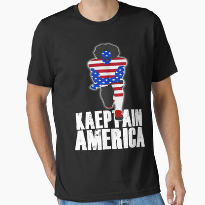 Kaeptain America T-Shirt - Casual Everyday Wear for Adults - T-Shirt, Sweatshirt, Hoodie