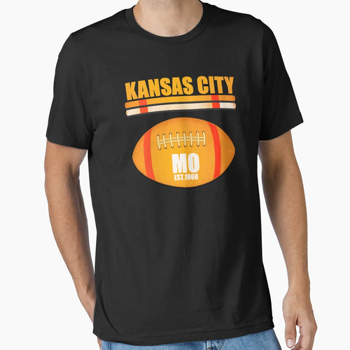 Kansas City Missouri Football T-Shirt - Trendy Graphic for Adults - T-Shirt, Sweatshirt, Hoodie