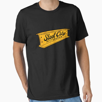 Steel City Pittsburgh And T-Shirt - Custom Art Print Men Women - T-Shirt, Sweatshirt, Hoodie