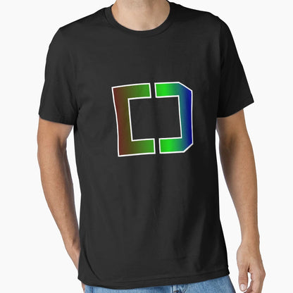 Large Letter D Elegant Colored T-Shirt - Fun Novelty Design Men Women - T-Shirt, Sweatshirt, Hoodie