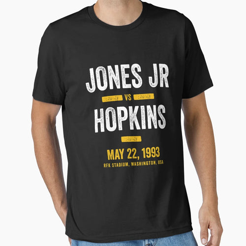 Jones Jr Vs Hopkins Boxing T-Shirt - Aesthetic Graphic for Adults - T-Shirt, Sweatshirt, Hoodie