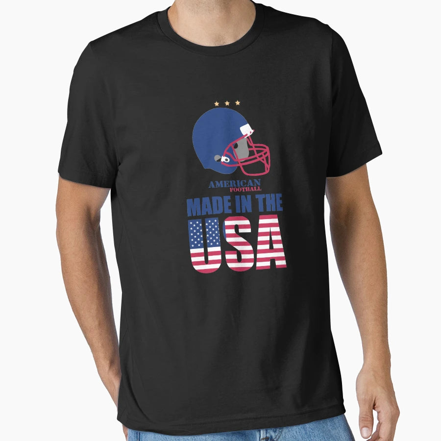American Football Made Usa T-Shirt - Casual Everyday Wear Men Women - T-Shirt, Sweatshirt, Hoodie