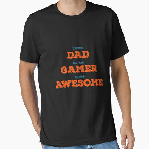 Awesome Gamer Dad T-Shirt - Graphic Print for Adults - T-Shirt, Sweatshirt, Hoodie