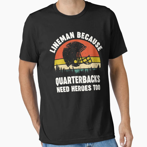 Football Offensive Lineman Funny T-Shirt - Minimalist Print for Adults - T-Shirt, Sweatshirt, Hoodie