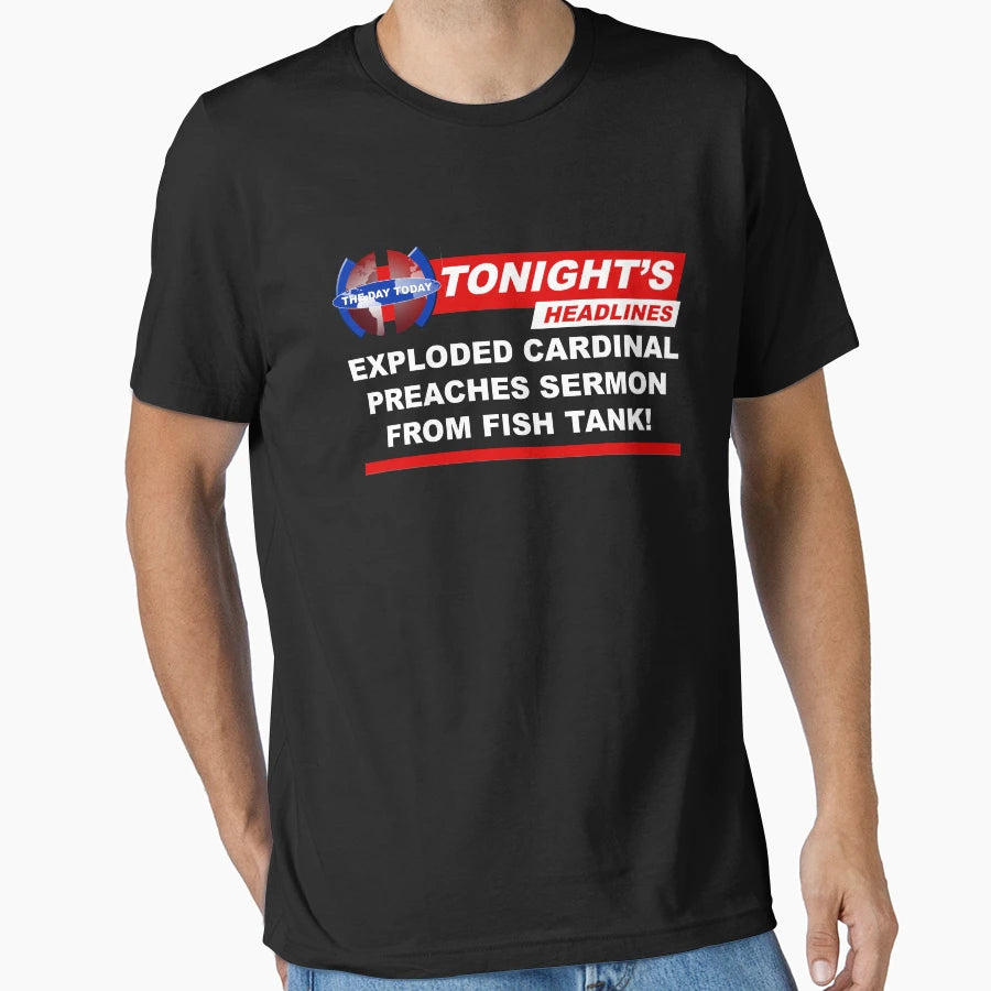 Exploded Cardinal Preaches Sermon T-Shirt - Casual Everyday Wear Men Women - T-Shirt, Sweatshirt, Hoodie