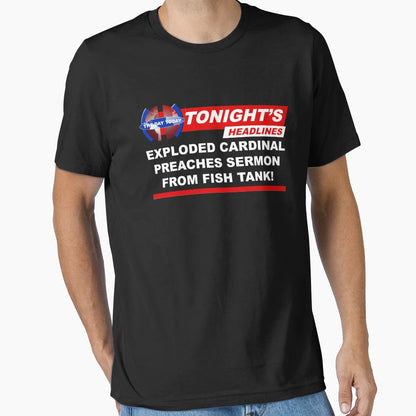 Exploded Cardinal Preaches Sermon T-Shirt - Casual Everyday Wear Men Women - T-Shirt, Sweatshirt, Hoodie
