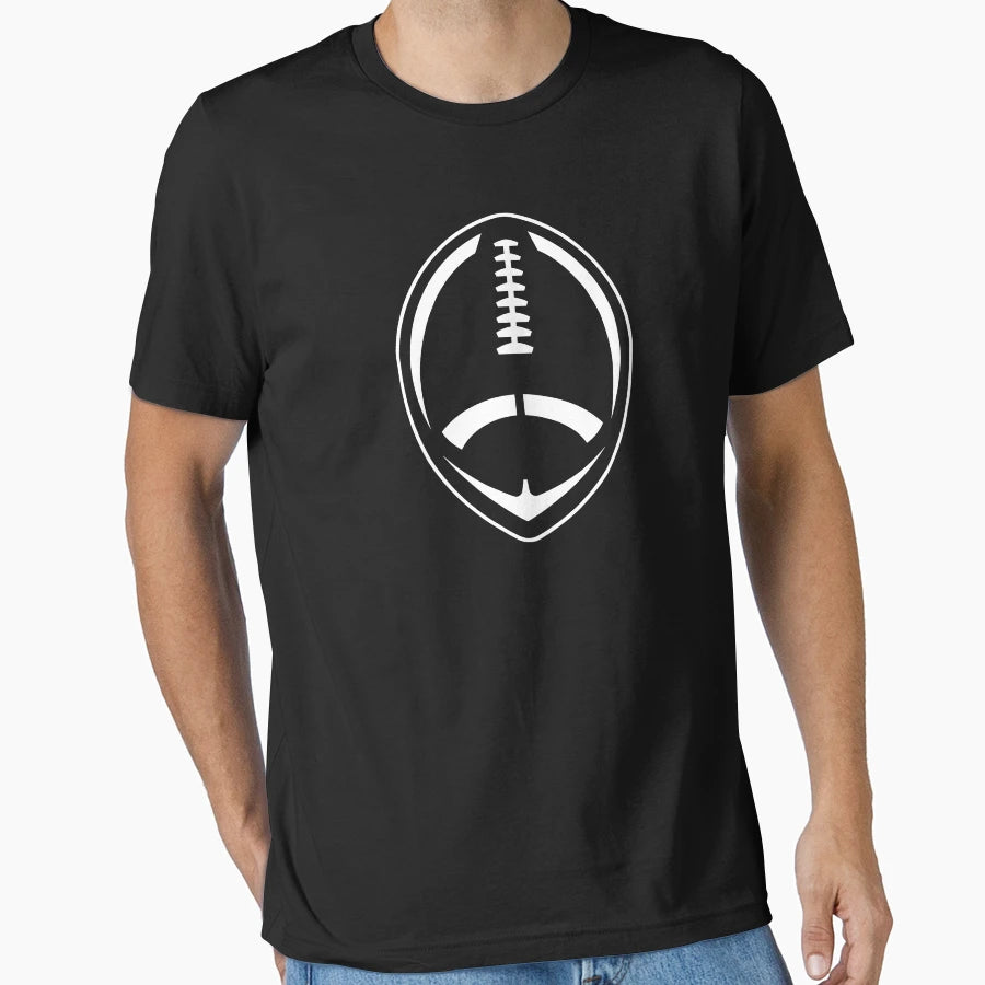 White Vector Football T-Shirt - Streetwear Style Unisex - T-Shirt, Sweatshirt, Hoodie