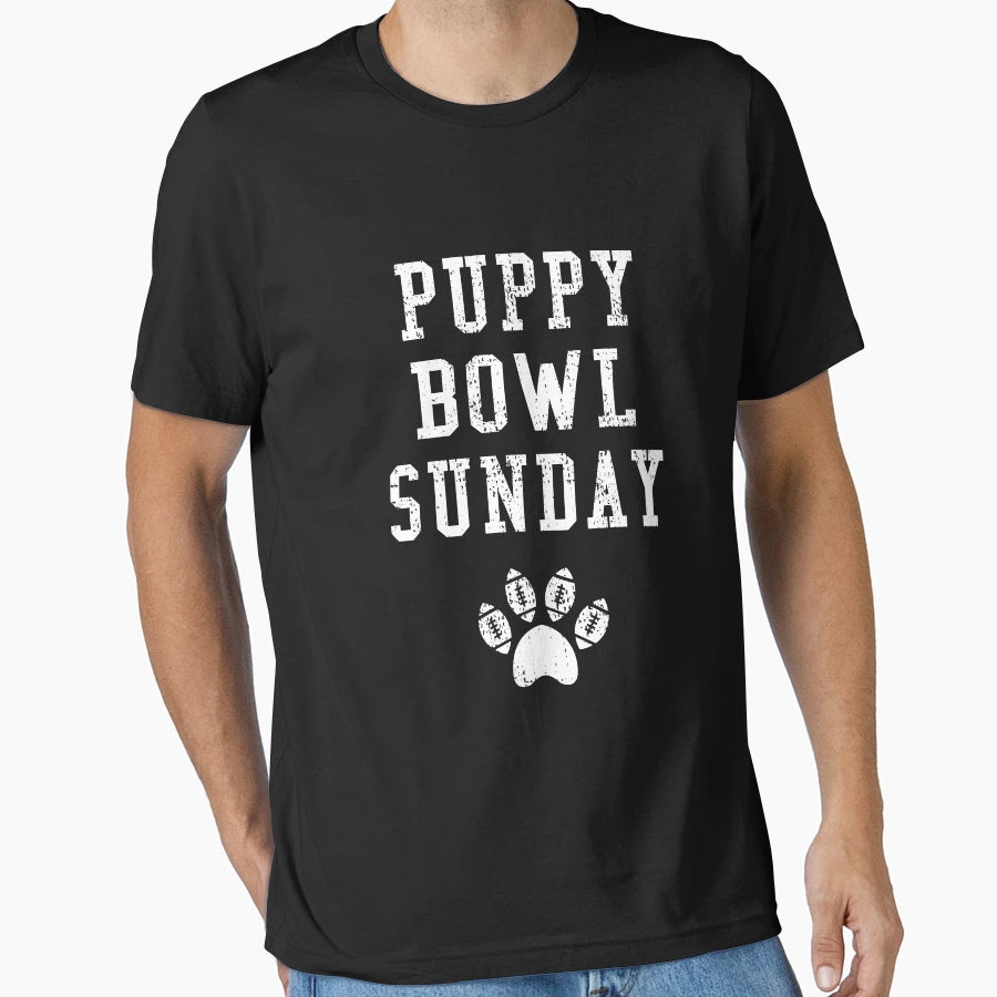 Puppy Bowl Sunday Sports Puppy Game T-Shirt - Streetwear Style Men Women - T-Shirt, Sweatshirt, Hoodie