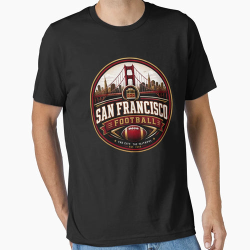 San Francisco Football Bay Area T-Shirt - Minimalist Print for Adults - T-Shirt, Sweatshirt, Hoodie