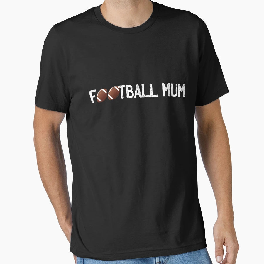 Football Mum T-Shirt - Custom Art Print Unisex - T-Shirt, Sweatshirt, Hoodie