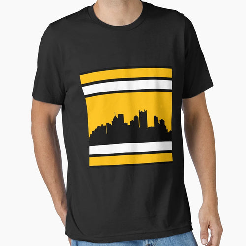 Steelers Home Stripe T-Shirt - Custom Art Print for Adults - T-Shirt, Sweatshirt, Hoodie