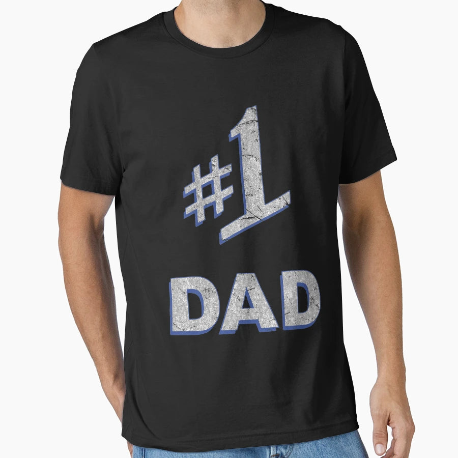 Number One 1 Dad T-Shirt - Graphic Print Men Women - T-Shirt, Sweatshirt, Hoodie