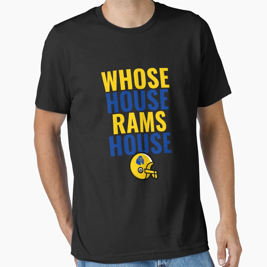 Whose House Rams House T-Shirt - Minimalist Print for Adults - T-Shirt, Sweatshirt, Hoodie