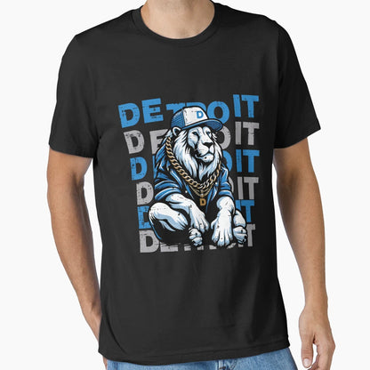 Detroit Lions Football Teen T-Shirt - Minimalist Print for Adults - T-Shirt, Sweatshirt, Hoodie