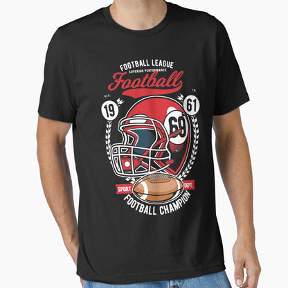 Football League Helmet T-Shirt - Graphic Print Unisex - T-Shirt, Sweatshirt, Hoodie