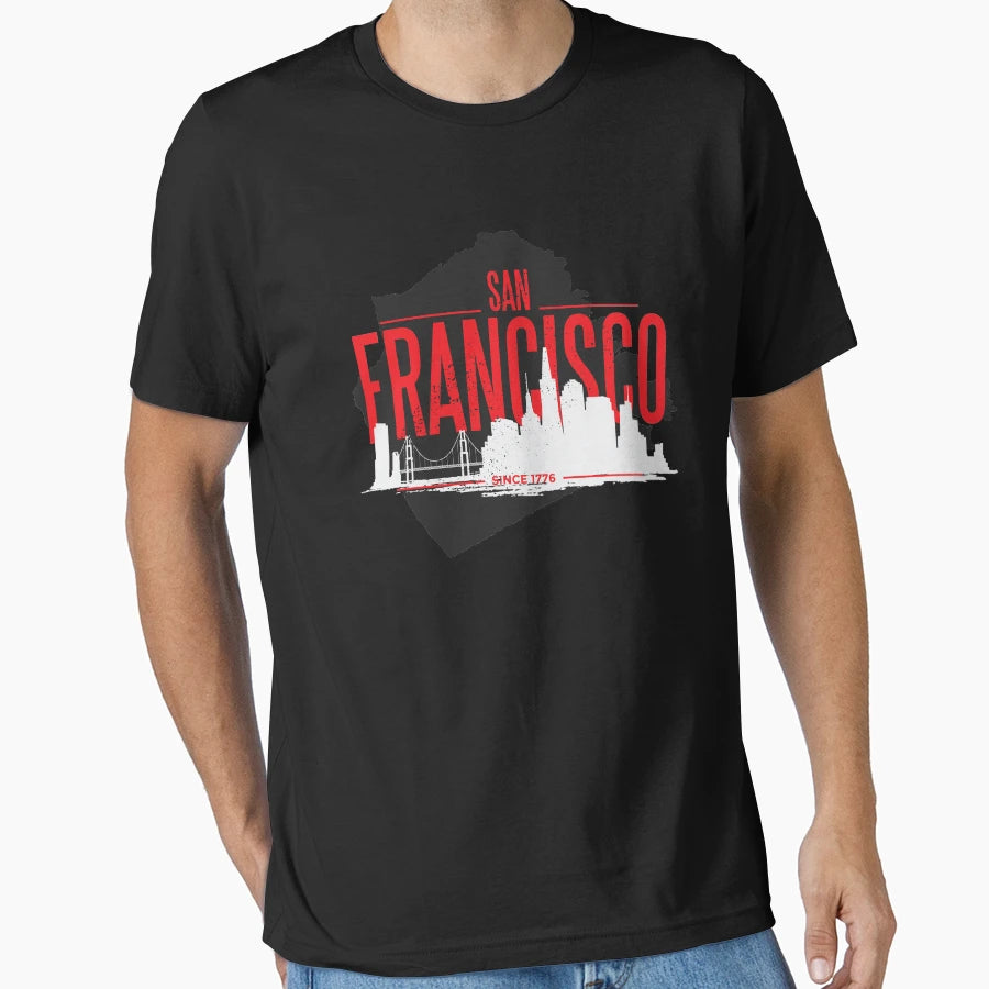 San Francisco Skyline T-Shirt - Fun Novelty Design Men Women - T-Shirt, Sweatshirt, Hoodie