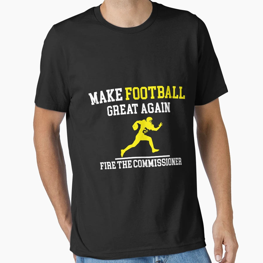 Make Football Great Again Fire T-Shirt - Fun Novelty Design for Adults - T-Shirt, Sweatshirt, Hoodie