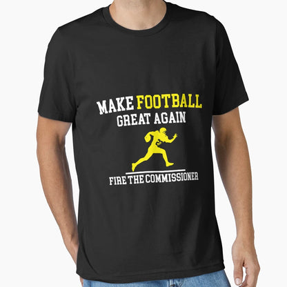 Make Football Great Again Fire T-Shirt - Fun Novelty Design for Adults - T-Shirt, Sweatshirt, Hoodie