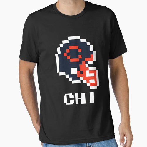 Chicago Bears 8Bit Game Super Bowl T-Shirt - Custom Art Print for Adults - T-Shirt, Sweatshirt, Hoodie