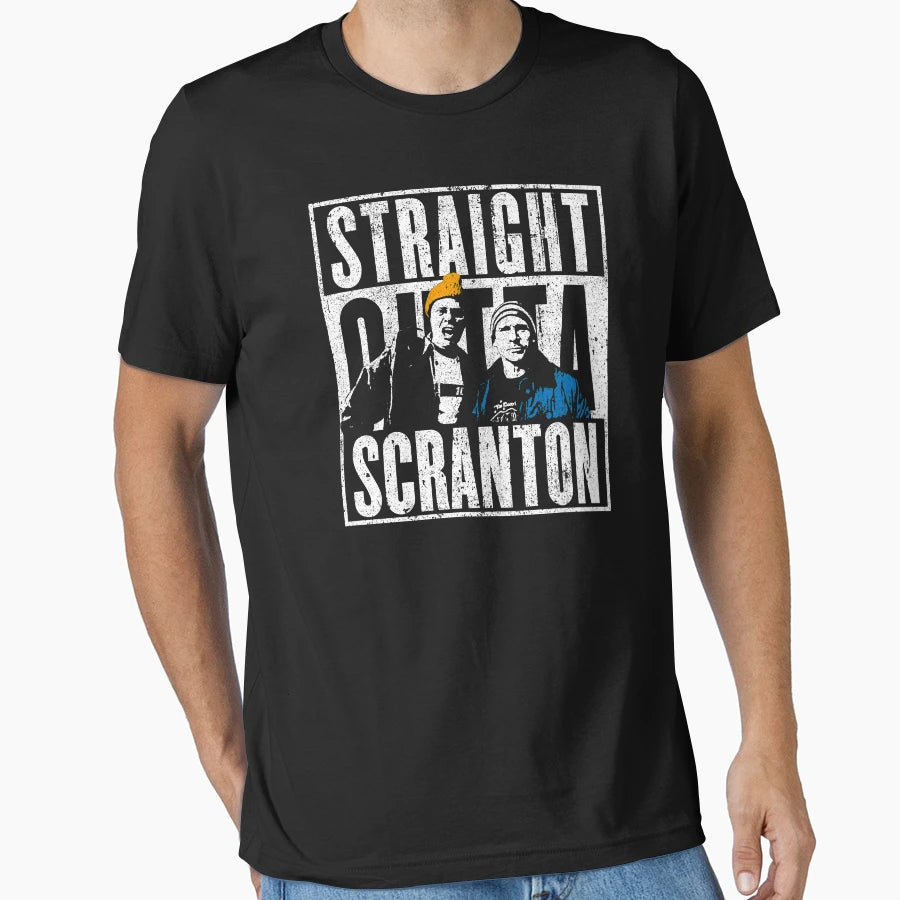 Straight Outta Scranton Lazy T-Shirt - Casual Everyday Wear Men Women - T-Shirt, Sweatshirt, Hoodie