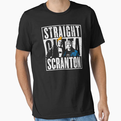 Straight Outta Scranton Lazy T-Shirt - Casual Everyday Wear Men Women - T-Shirt, Sweatshirt, Hoodie