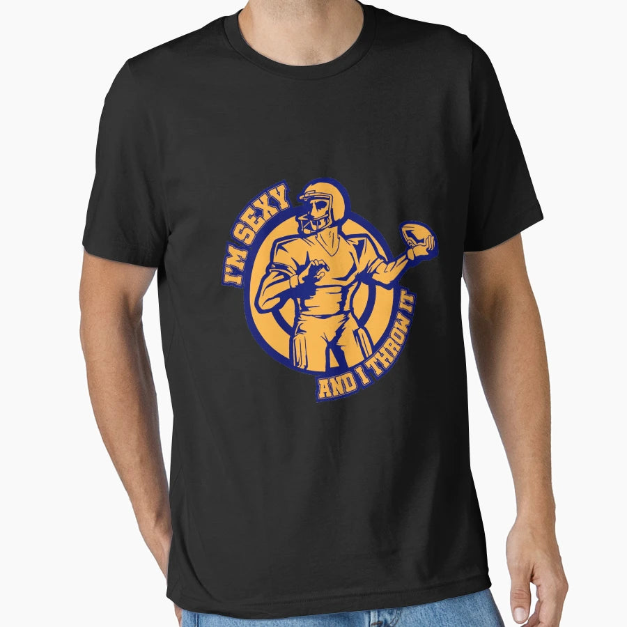 Football Throw Sexy Sport Protection T-Shirt - Novelty Apparel for Adults - T-Shirt, Sweatshirt, Hoodie