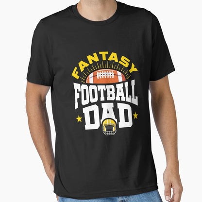 Fantasy Football Dad T-Shirt - Minimalist Print for Adults - T-Shirt, Sweatshirt, Hoodie