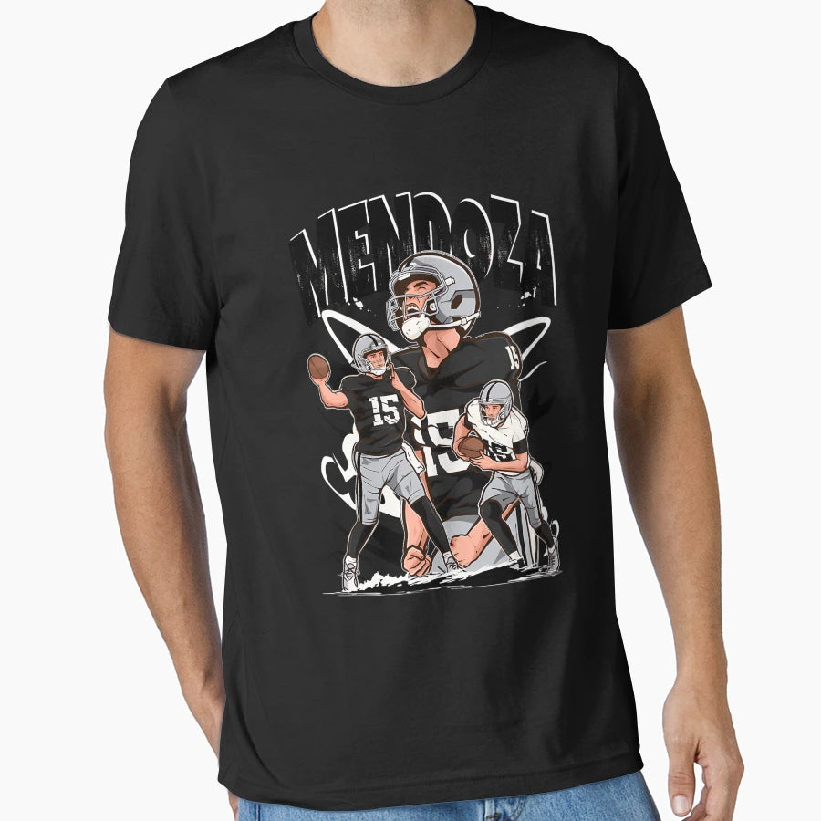 Fernando Mendoza Las Vegas Cartoon T-Shirt - Graphic Print Unisex - T-Shirt, Sweatshirt, Hoodie