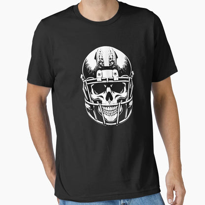 Football Helmet Skull T-Shirt - Trendy Graphic for Adults - T-Shirt, Sweatshirt, Hoodie