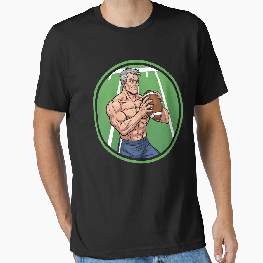 American Football Muscle Dad T-Shirt - Casual Everyday Wear Men Women - T-Shirt, Sweatshirt, Hoodie