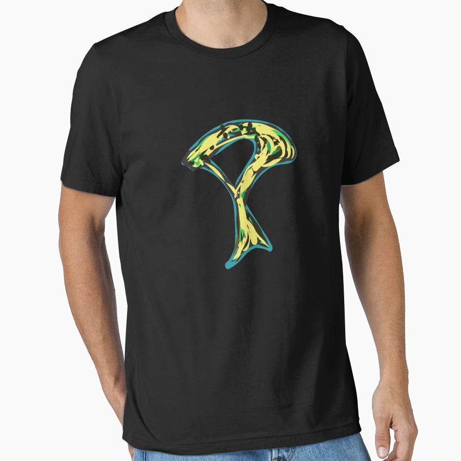 P Yellow Letter T-Shirt - Fun Novelty Design for Adults - T-Shirt, Sweatshirt, Hoodie