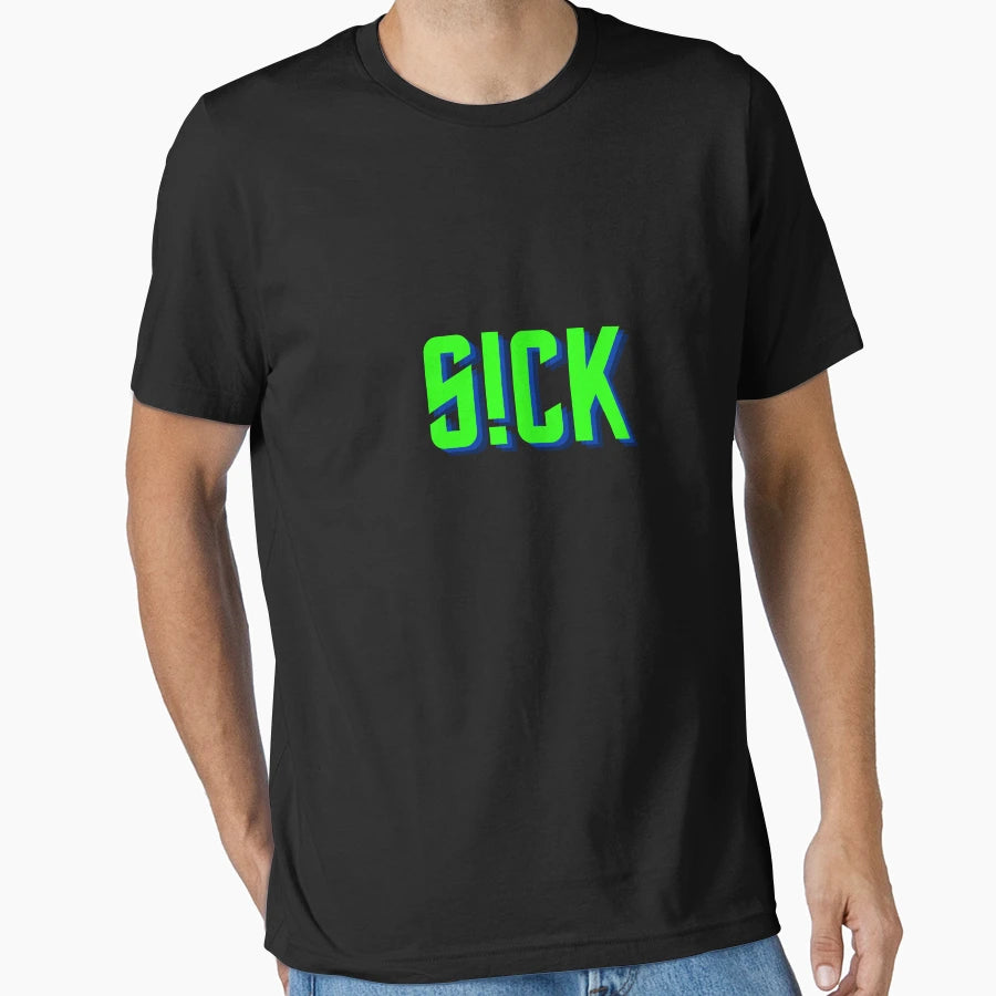 Sickick Sick Kick S Ck Ck Green T-Shirt - Graphic Print Unisex - T-Shirt, Sweatshirt, Hoodie