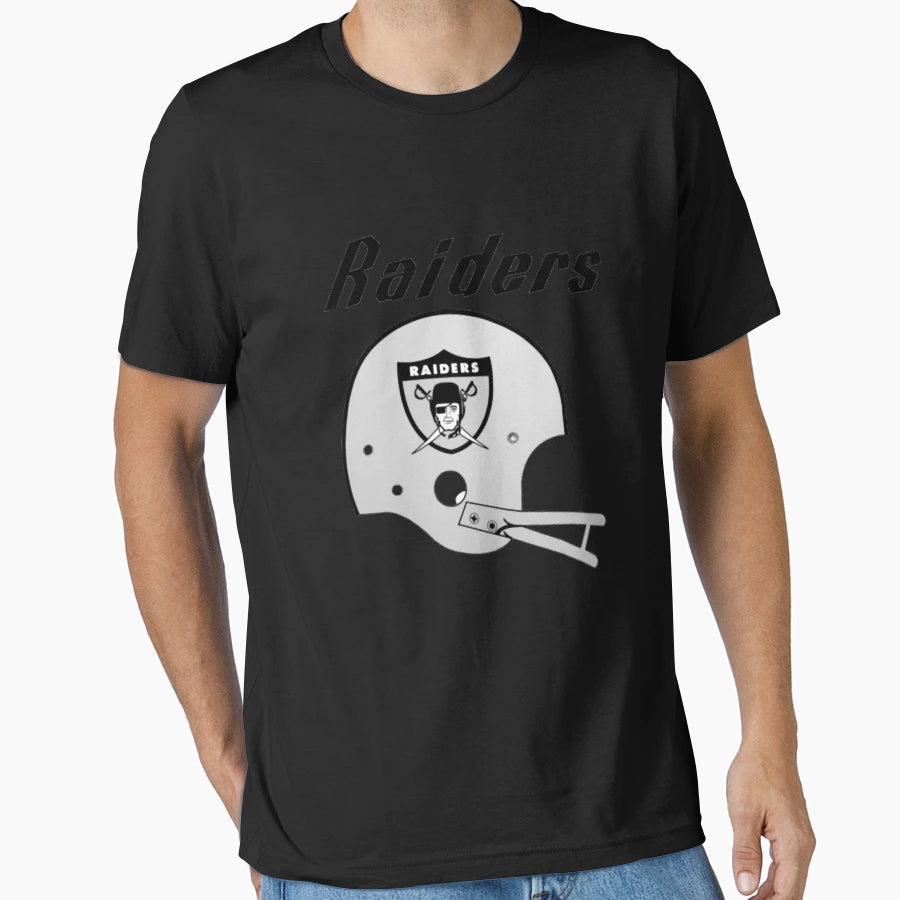 Raiders Football Helmet T-Shirt - Casual Everyday Wear Men Women - T-Shirt, Sweatshirt, Hoodie