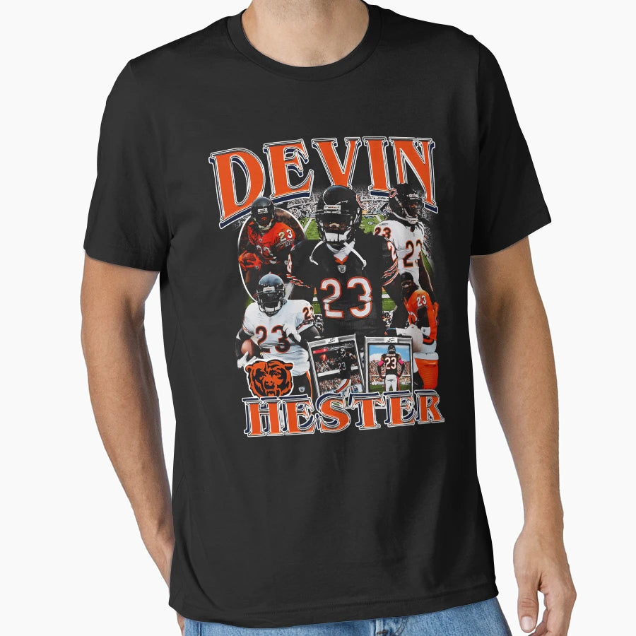 Devin Hester Bootleg T-Shirt - Novelty Apparel for Adults - T-Shirt, Sweatshirt, Hoodie