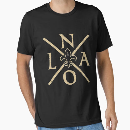 New Orleans Football Louisiana Nola T-Shirt - Unique Graphic Men Women - T-Shirt, Sweatshirt, Hoodie