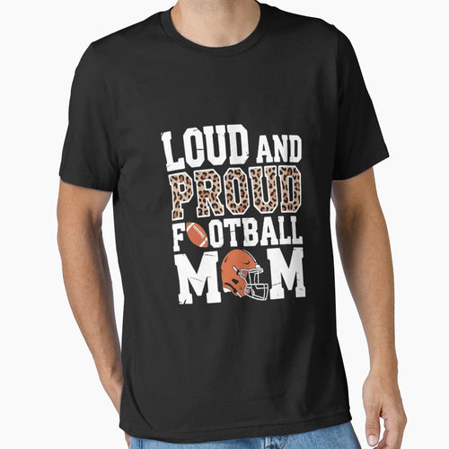 Leopard Loud Proud American Football T-Shirt - Streetwear Style for Adults - T-Shirt, Sweatshirt, Hoodie